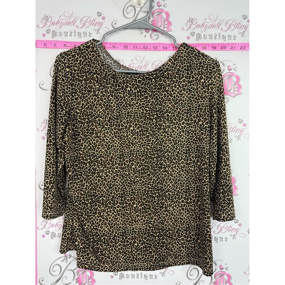 MONTEGO shirt Leopard Print Women’s Top - Brown